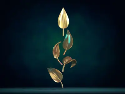 Five Leaves 3D print model