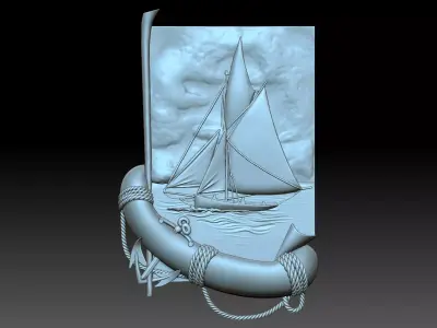 Sailboat 3D print model