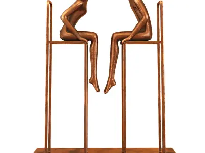 Sculpture abstruct 3d model Low-poly 3D model