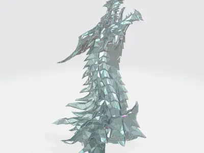 Alduin Elder Scrolls WIREFRAME VORONOI WIREMESH MESH 3D print model