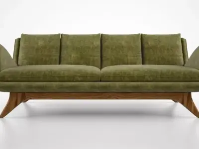 Vladimir Kagan Venetian sofa 3D model