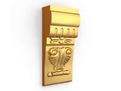 Carved Bracket 01 3D print model