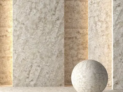 Patina Concrete Plaster Material 8K-Seamless-No 48 3D model