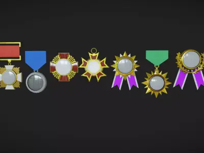 Medals Low-poly 3D model