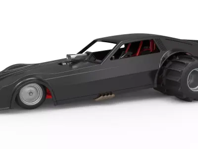 Vintage Funny Car for Sand drag racing Scale 1 to 25 3D print model