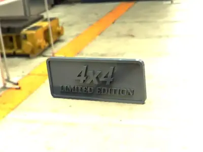 4x4 Limited Edition Label 3D print model