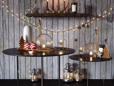 Christmas decor set 06 3D model