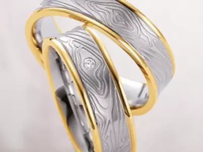 Wedding rings 081 3D print model