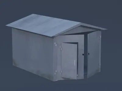 Garage pack  Low-poly 3D model
