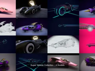 Super Vehicle Collection  3D Model Pack