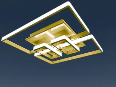 Modern Spiral Pendant Light Low-poly 3D model