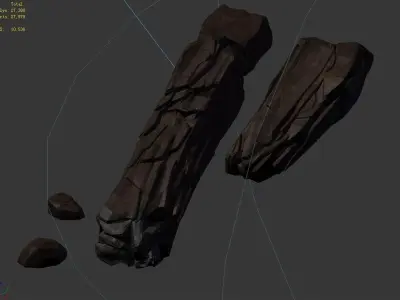 Stone Funeral Place - Stone Bridge 01 3D model