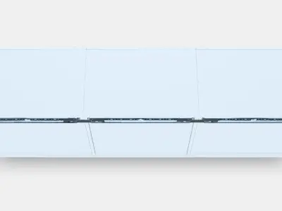 BESTA Wall-mounted cabinet combination 4 Low-poly 3D model