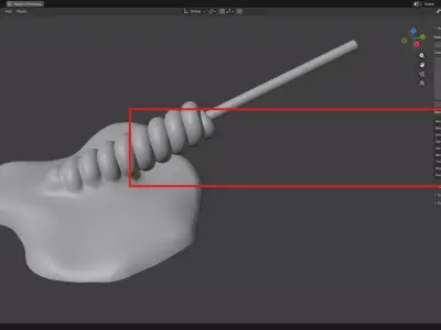 Twisty Melting Lollipop 3D print model