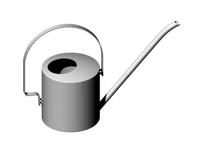 Peter Holmblad stainless steel watering can Free 3D model