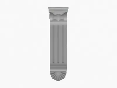 Scroll Corbel 53 - 3D Printable  3D model