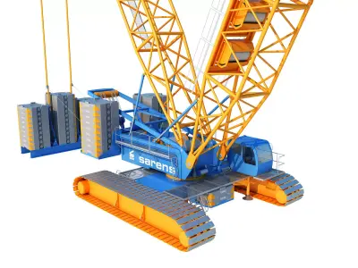 Sarens SL 3800 crane 3D model