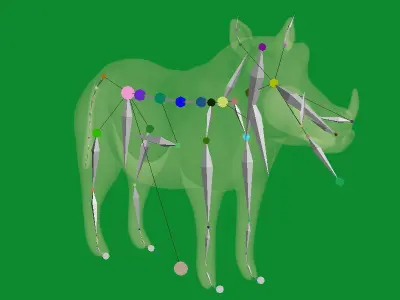 African Warthog Low-poly 3D model