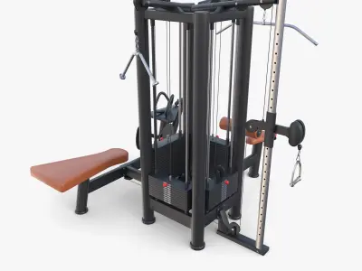 4 Multi station jungle machine V2 3D model