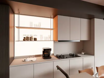 Kitchen Modern interior 87 3D model