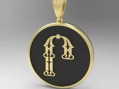 Decorative Letter Rh 3D print model