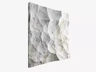 313-RockPanel piece of rock on wall 3D model