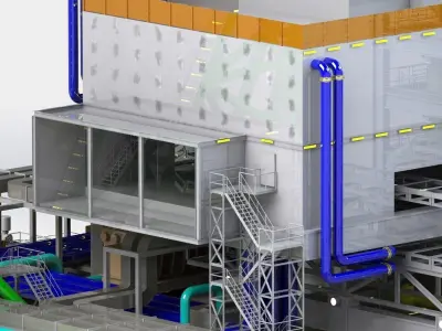 Berkut Oil Rig Largest Oil Rig in world 3D model