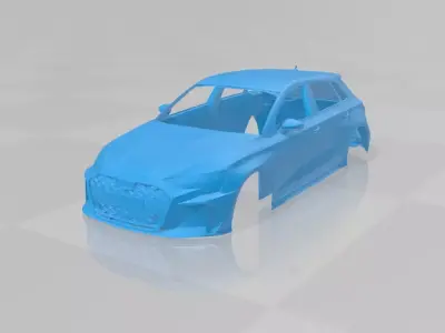 Audi RS3 Sportback 2025 - Body Car STL Model 3D print model
