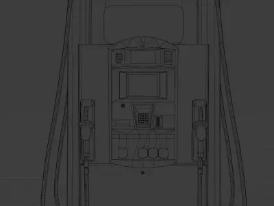 Gas Pump  Low-poly 3D model