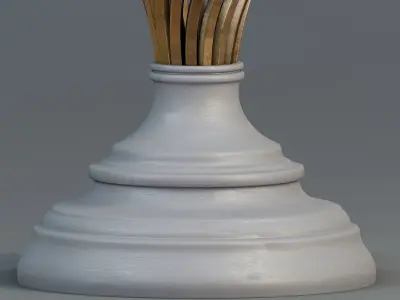 Twisted occasional table 3D model