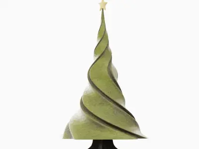 New Year Tree 03 Low-poly 3D model