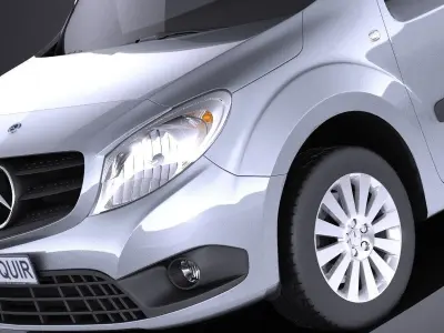 Mercedes-Benz Citan 2013 VRAY 3D model