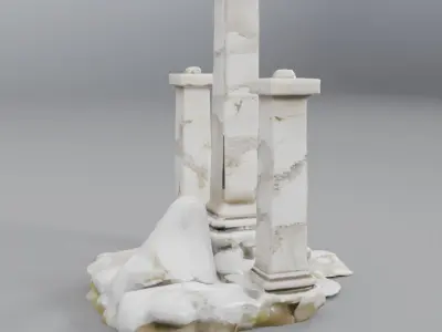 pilastra grega  3D model