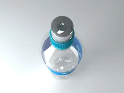 Sport Cap Generic 500ml Bottle 3D model