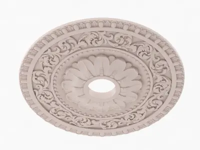 Classic Ceiling Medallion 07 3D model
