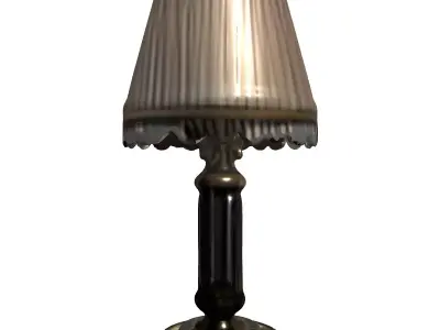 Elegant Crystal Decorative Table Lamp Low-poly 3D model