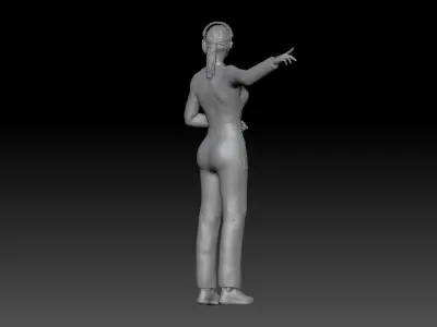 formula one TEAM PIT TV CONTROL ROOM GIRL 1 3D print model