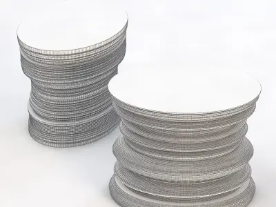 Hudson Mille Occasional Dubble Table 3D model