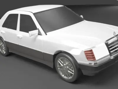 Mercedes Benz w124 1985 Free 3D model