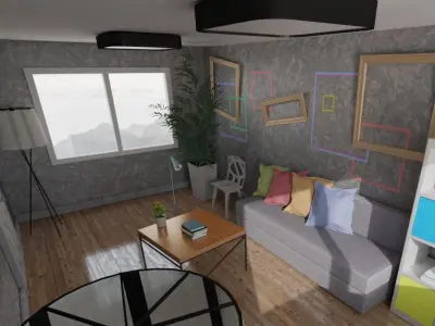Living room 3D model