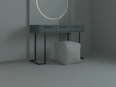 Modern Make-up Table 3D model
