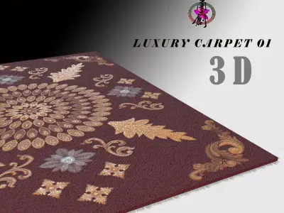 Luxury Carpet - 01 with Shape Key Low-poly 3D model