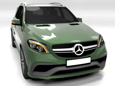 MERCEDES GLE AMG 63 2016 LOWPOLY Low-poly 3D model