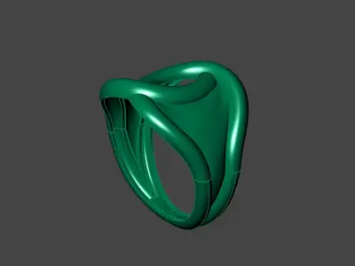 Plain Ring Women Ready STL 3DM Models Womens Rings 3D models 3D print model 8