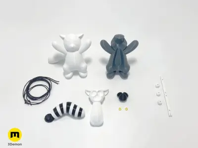 Climbing Lemur Toy 3D print model