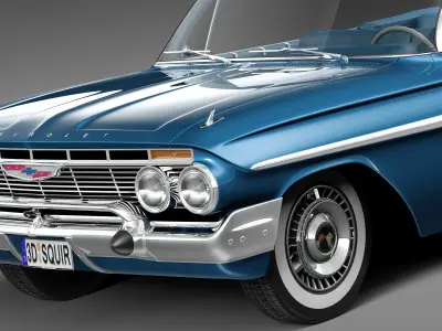 Chevrolet Impala Convertible 1961 3D model