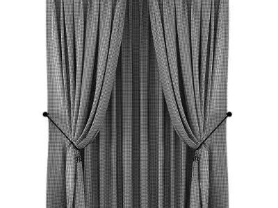 Curtains552 curtains Low-poly 3D model