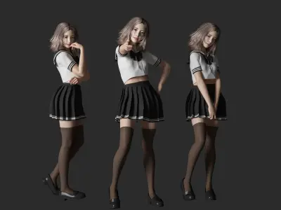 figure Modern beauty 3D model
