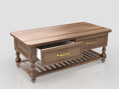 Coffee Table 3D Model 3D model