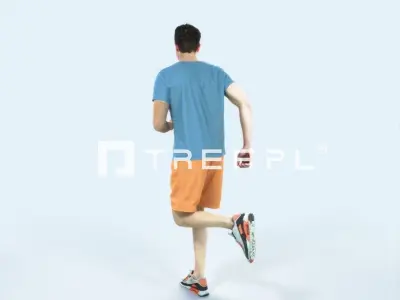 Virtue 02K Running Jogging Football Sports Man Low-poly 3D model purchase